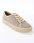 Sneakers met sleehak en koordzool (vlaskleur)