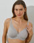 Omhullende beha in tricot en kant "Amourette" - met beugels (grijs)
