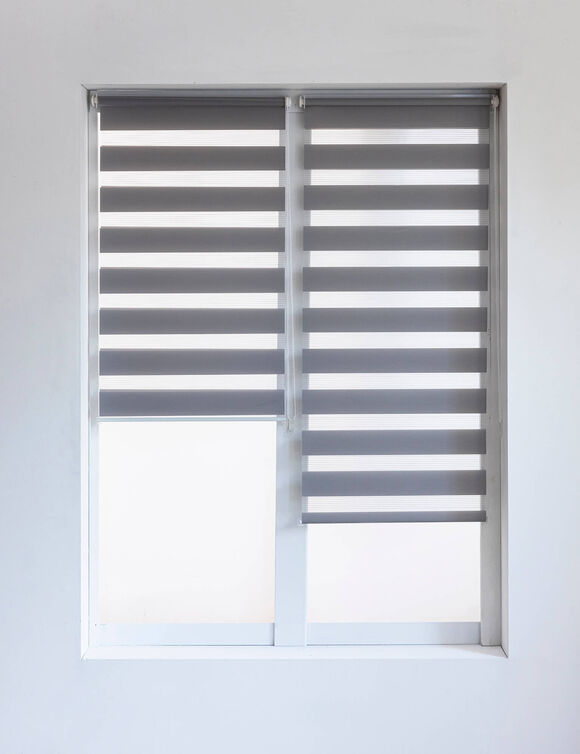 Store jour/nuit à clipser (gris perle)