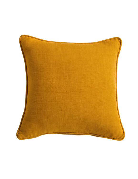 Coussin double face (ocre)