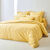 Linge de lit uni - percale de coton 72 fils/cm&sup2; (jaune p&acirc;le)