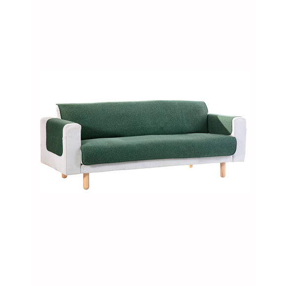 Slipvrije salonbescherming, faux-uni collectie (groen)