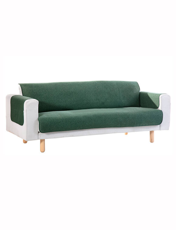 Slipvrije salonbescherming, faux-uni collectie (groen)