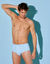 Open slip met hoge taille - set van 2 (lichtblauw)