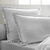 Linge de lit uni - percale de coton 72 fils/cm&sup2; (gris perle)