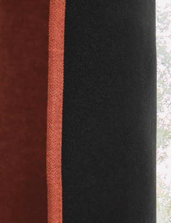 Rideau occultant et isolant finition oeillets (terracotta)