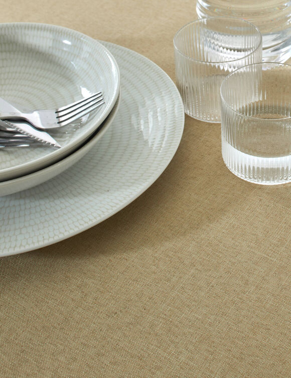 Nappe tram&eacute;e effet chin&eacute;  (ficelle)