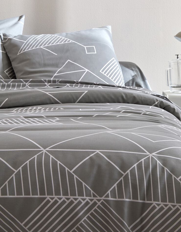 Linge de lit Hector coton (gris)