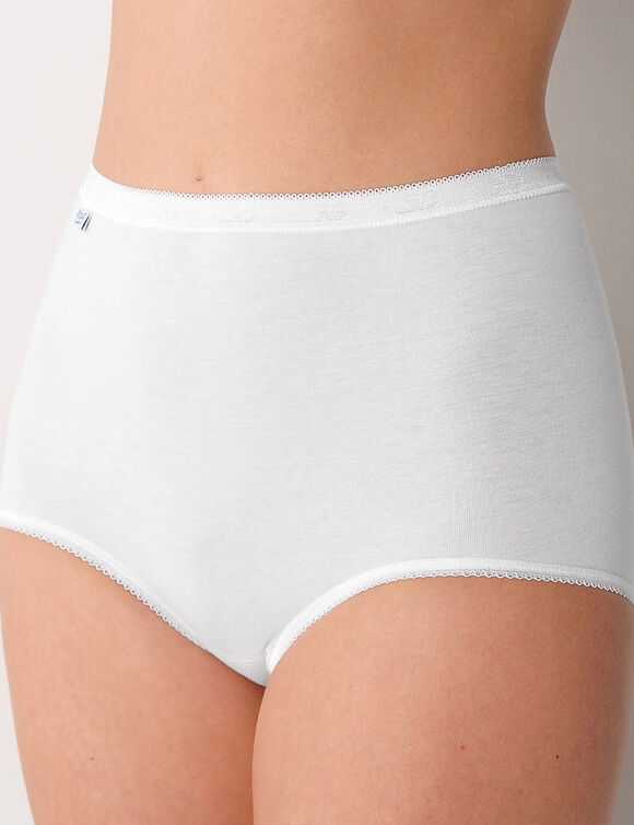 Culotte maxi Basic - lot de 3 (blanc)
