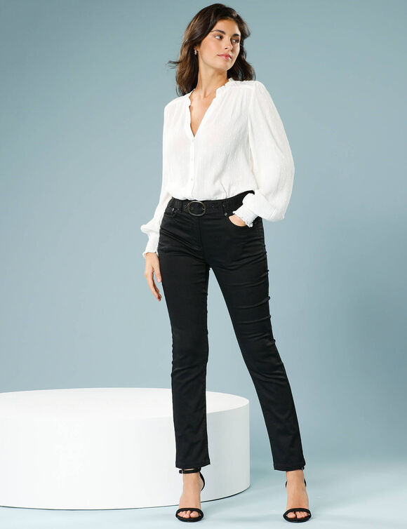 Pantalon droit, Spécial Petites (noir)