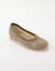 Chaussons ballerines broderies flocons (beige)