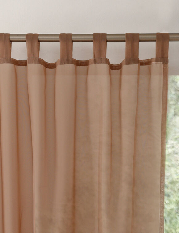 Panneau voile uni finition pattes (taupe)