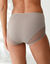 Slip met hoge taille in microvezel - Set van 2 (taupe)