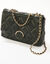 Gematelasseerde tas, leeraspect**@ (zwart)