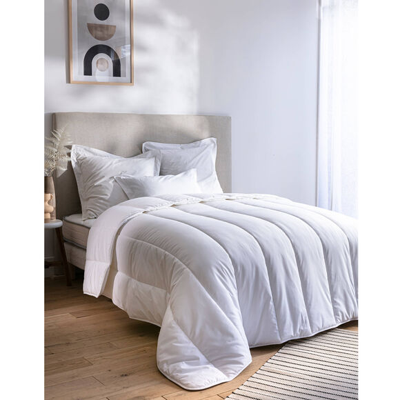 Couette chaude garnissage fibres recycl&eacute;es** 500 g/m&sup2; (blanc)