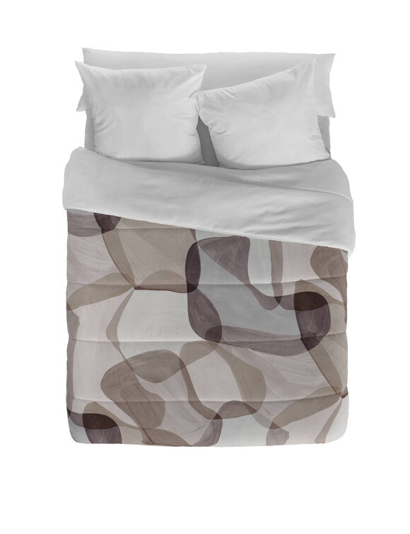 Dekbed in microvezel met camouflageprint 200 g/m² (beige / bruin)