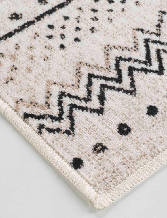 Tapis motif berbère, effet vieilli (naturel)