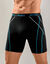 Boxer long &agrave; surpiq&ucirc;res coupe short - lot de 2 (noir + gris)