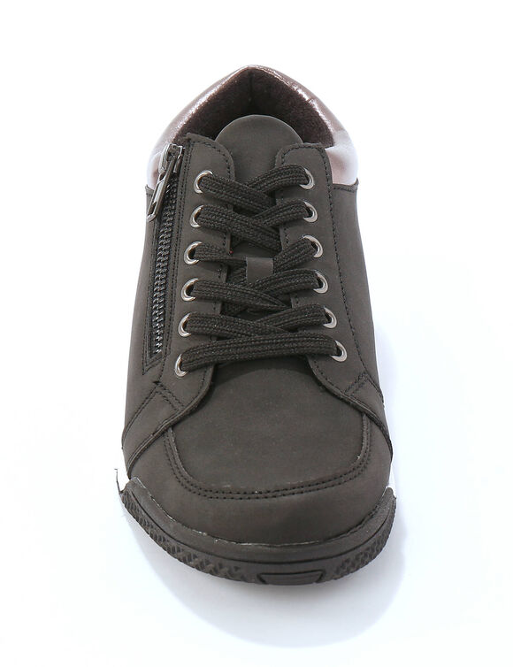 Tennis basses à lacets (noir)