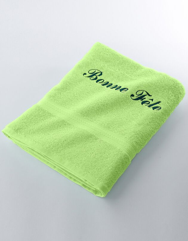 Serviette éponge personnalisable confort moelleux (anis)