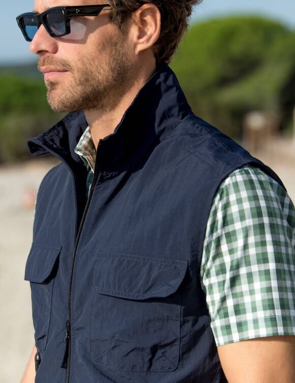 Gilet multipoches sans manches (marine)