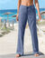 Rechte broek in licht denim (bleached)