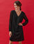 Robe housse manches plumetis (noir)