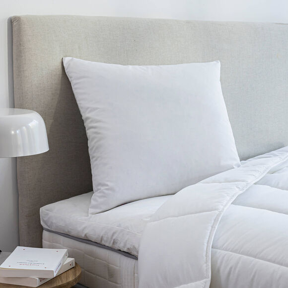 Oreiller naturel anti-acariens moelleux (blanc)