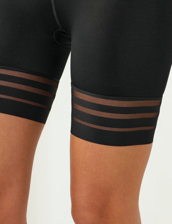 Panty  maille fantaisie gainante  - maintien intense (noir)