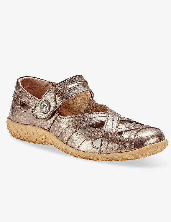 Ultra-soepele comfortabele leren babyschoenen (bronskleur)