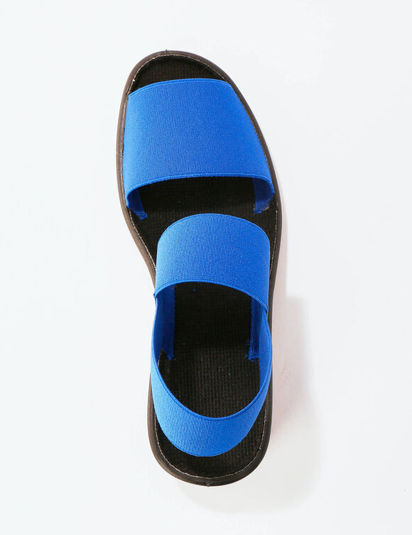 Sandales élastiquées (blauw)