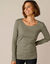 T-shirt manches longues, jersey en coton biologique(**) (kaki)