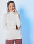 Sous-pull col roulé stretch (blanc cassé)