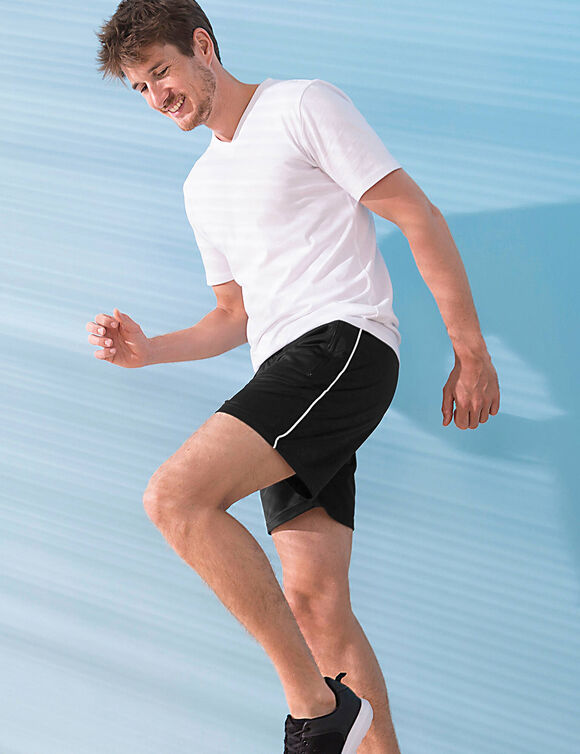 Short sport élastiqué (noir)