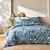 Linge de lit Kelly en coton imprimé floral (vert)