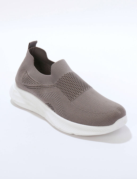 Lichte sneakers, meshtextiel (grijs)