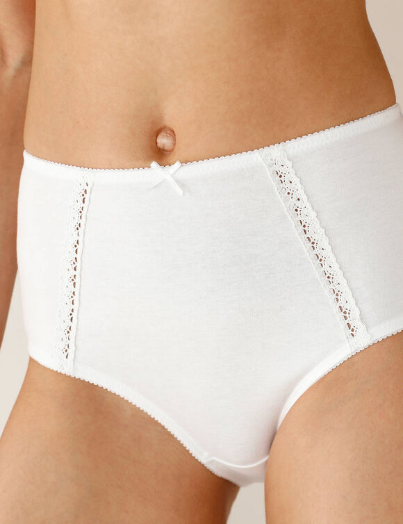 Culotte coton forme super maxi - lot de 2 (blanc)