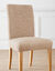 Speciaal voor stoelen ontworpen, in twee richtingen rekbare hoes van microvezel met gewafeld patroon (beige)