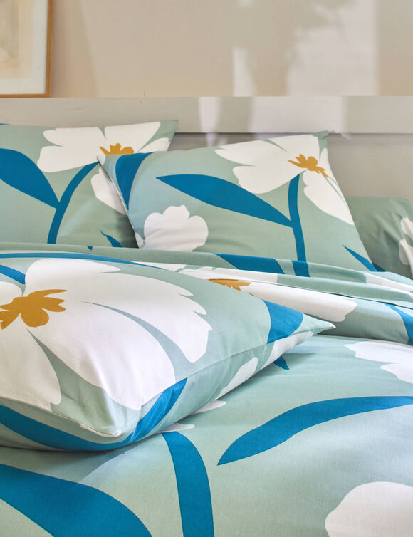 Linge de lit Anemone coton (vert)