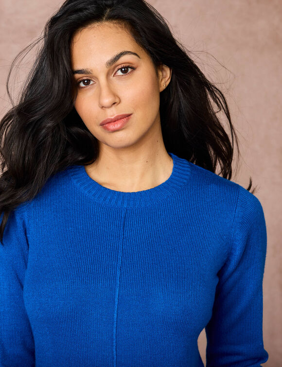 Robe pull à poches (bleu)