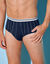 Slip met open kruis en hoge taille - set van 2 (marine)