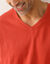 T-shirt met V-hals en korte mouwen &ndash; set van 3 (koraal + saliegroen + kaki)