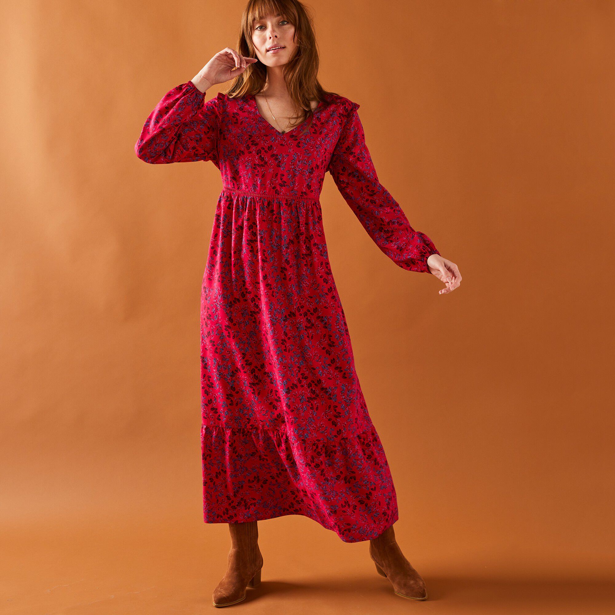 Blanche porte robe hot sale longue