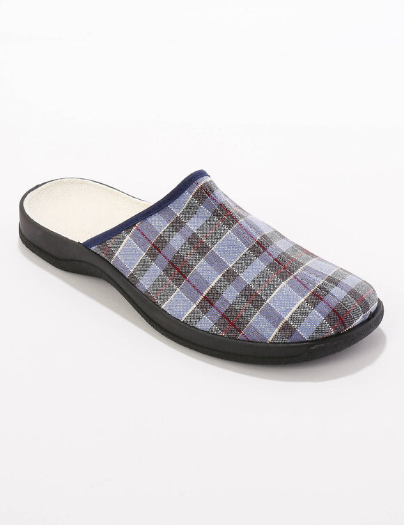Muiltjes met breed model (blauw)