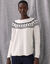 Pull jacquard  (&eacute;cru / noir)