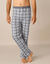 Pyjamabroek met rechte pijpen - set van 2 (blauw geruit / grijs geruit)