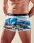 Bedrukte stretch microvezel boxershorts - set van 2 (blauw)