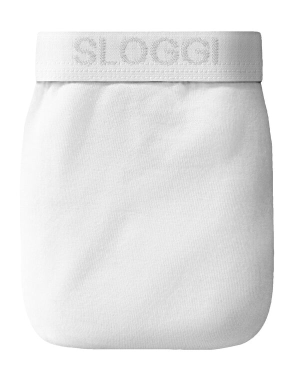 Slip ferm&eacute; forme midi (blanc)