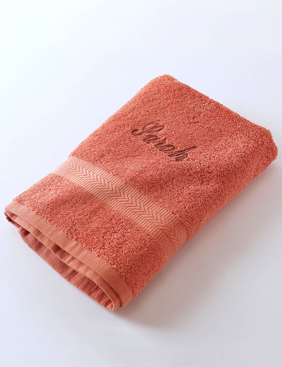 Collection serviettes de bain personnalisables confort moelleux (tomette)