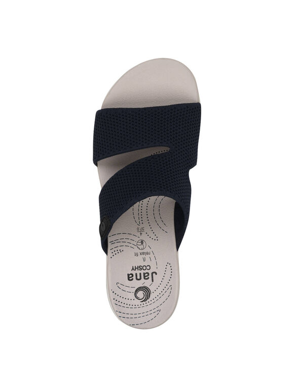 Muiltjes met sleehak, comfortzool (marine)